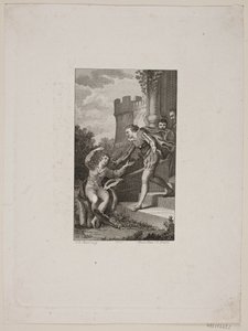 Scène de reconnaissance sur un escalier - Meno Haas