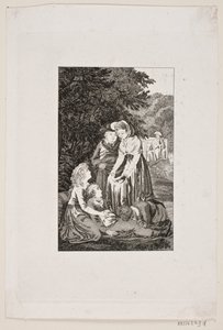 Illustration avec quatre personnes autour d