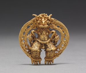 Pendentif figure, c. 1000-1550 (or coulé) - Mesoamerican Mesoamerican