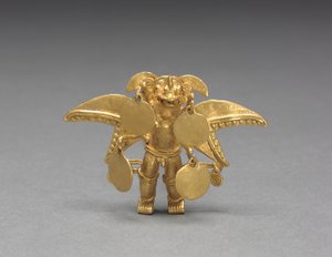 Pendentif en forme de figure ailée, c. 1000-1550 - Mesoamerican Mesoamerican