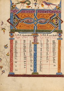 Canon Table Page - Mesrop of Khizan