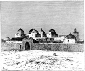La Mosquée des Épées, Kairouan, vers 1890 - Meunier