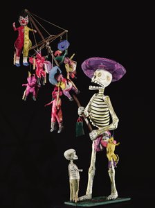 Jour des Morts : Vendeur de jouets, de Oaxaca - Mexican School