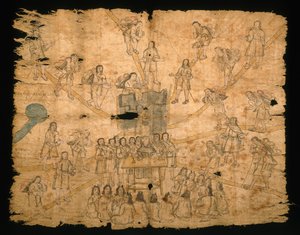 Page du Codex San Pedro Atlapolco, Nahua - Mexican School