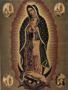Représentation de la Vierge de Guadalupe, sainte patronne du Mexique