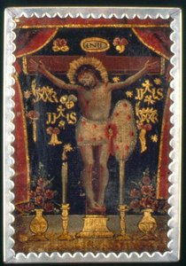 La Crucifixion - Mexican School