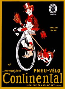 Affiche publicitaire pour les pneus Continental - Mich
