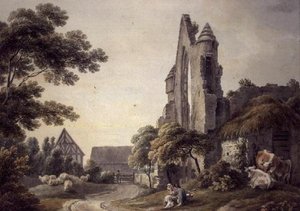 Abbaye en ruine près d