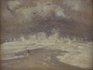 Vagues sur la côte nord du Jutland - Michael Ancher