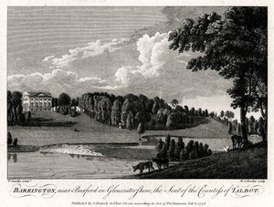 Barrington, près de Burford dans le Gloucestershire, le siège de la comtesse de Talbot - Michael Angelo Rooker