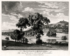 Chatsworth dans le Derbyshire, siège de son Altesse le Duc de Devonshire - Michael Angelo Rooker