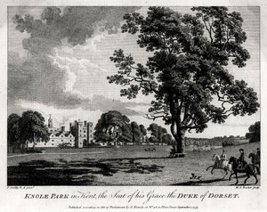 Knole Park dans le Kent, la résidence de Son Altesse le Duc de Dorset, 1775 - Michael Angelo Rooker