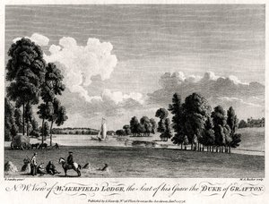 Vue nord-ouest de Wakefield Lodge, la résidence de son Altesse le duc de Grafton, 1776 - Michael Angelo Rooker