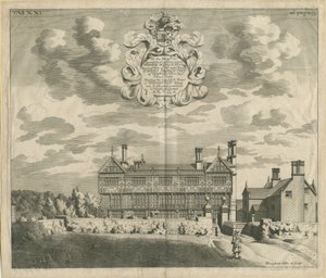 Broughton Hall : gravure sur cuivre, nd [1653-1686] - Michael Burghers