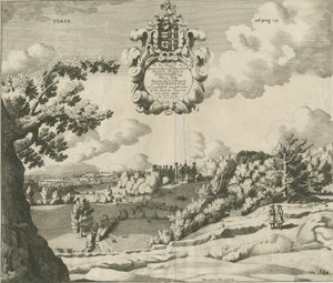 Prestwood Hall : gravure, nd [1653-1727] - Michael Burghers