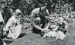 Le roi George VI et la princesse Margaret Rose, 1937