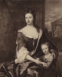 La reine Anne et son fils William duc de Gloucester - Michael Dahl