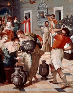 Mariage de Cana, Détail - Michael Damaskinos