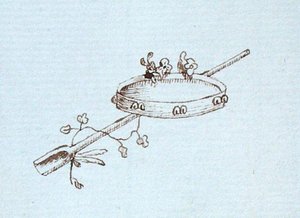 Dessin du carnet de croquis de Michael Faraday (plume et encre sur papier) - Michael Faraday