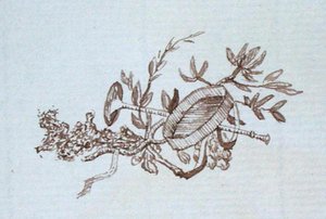Dessin du carnet de croquis de Michael Faraday (plume et encre sur papier)