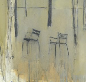 Chaises, Jardin des Tuileries, 2015 (techniques mixtes)