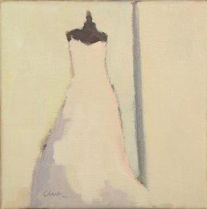 Robe de mariée, 2017 (huile sur lin) - Michael G. Clark