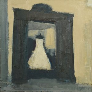 Robe de mariée Turin, 2017 (huile sur lin)