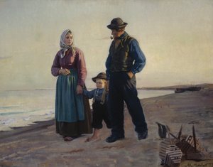 À la plage - Michael Peter Ancher