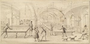La salle de billard du "Café Viennois" au coin du Neuer Markt et de la Plankengasse à Vienne - Michael Stohl