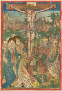 Die Kreuzigung mit der heiligen Maria Magdalena - Michael Wolgemut