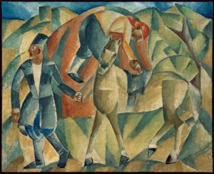 Homme avec cheval - Michail Wassiljewitsch le Dantju