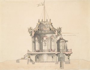 Projet pour un pavillon chinois, s.d. - Michel Barthelemy Hazon