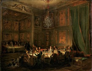 Souper du prince de Conti au Temple - Michel Barthelemy Ollivier