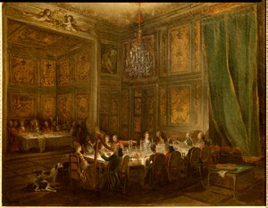 Dîner du Prince Louis François de Conti, Palais du Temple