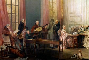 Les Anglais étaient servis dans le Salon des Quatre-Glaces - Michel Barthelemy Ollivier or Olivier