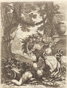 Faune embrassant une bacchante - Michel Dorigny