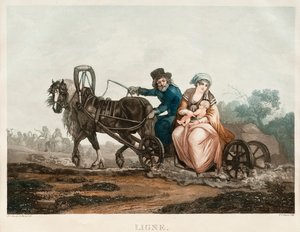 Conduite de traîneau - Michel Francois Damam Demartrait