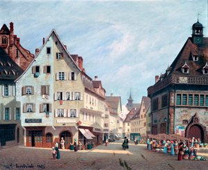 Place Du Marché-Aux-Fruits, Colmar, 1875 - Michel Hertrich