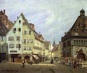 Place du Marché-aux-Fruits, Colmar, 1875 - Michel Hertrich