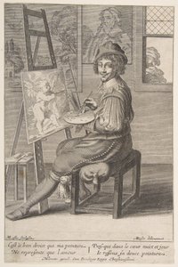 Peintre à un chevalet