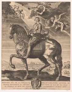 Portrait équestre de Bernard de Foix de la Valette, duc d