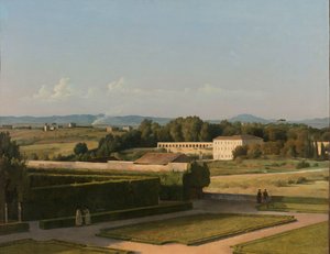 Vue des jardins de la Villa Médicis