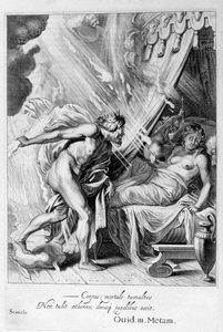 Sémélé est consumée par le feu de Jupiter, 1655 - Michel de Marolles