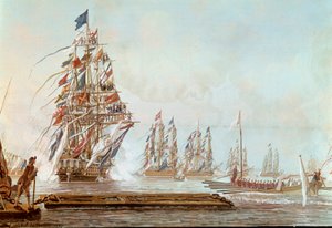 Le bastion, fête donnée à Toulon au Comte de Provence en juillet 1777 dans le port de Toulon - Michel de Toulon