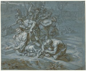 Christ déshabillé sur la croix, c.1680 - Michel des Gobelins Corneille