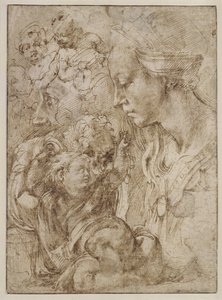 Études pour une Sainte Famille - Michelangelo