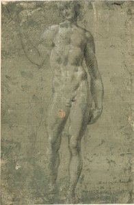 Bacchus (recto); Esquisses architecturales (verso) - Michelangelo Buonarroti