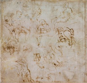Huit petites études de figures, vers 1490-1560