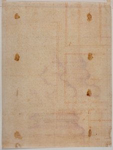 Plan fragmentaire du sol du couvent de San Lorenzo - Michelangelo Buonarroti
