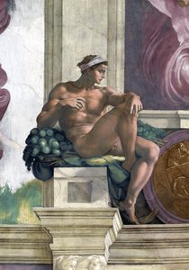 Ignudo (plafond de la chapelle Sixtine au Vatican)